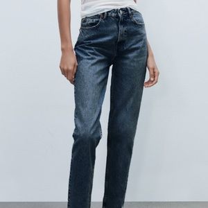 Zara Blue Mom Jeans